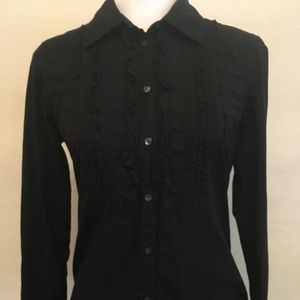 J. Crew black blouse